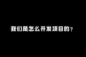 【5】工头：我们一般是怎么开发项目的？ 